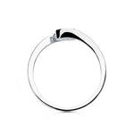 18K White Gold Brilliant Cut Diamond Solitaire 0.200 Qts. Si-H