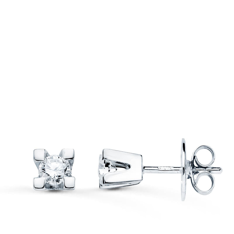 Boucles d'oreilles brillantes 18 carats 0,20 Qtes Si-H