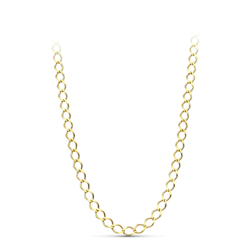 18K Solid Rhombus Chain 50 cm