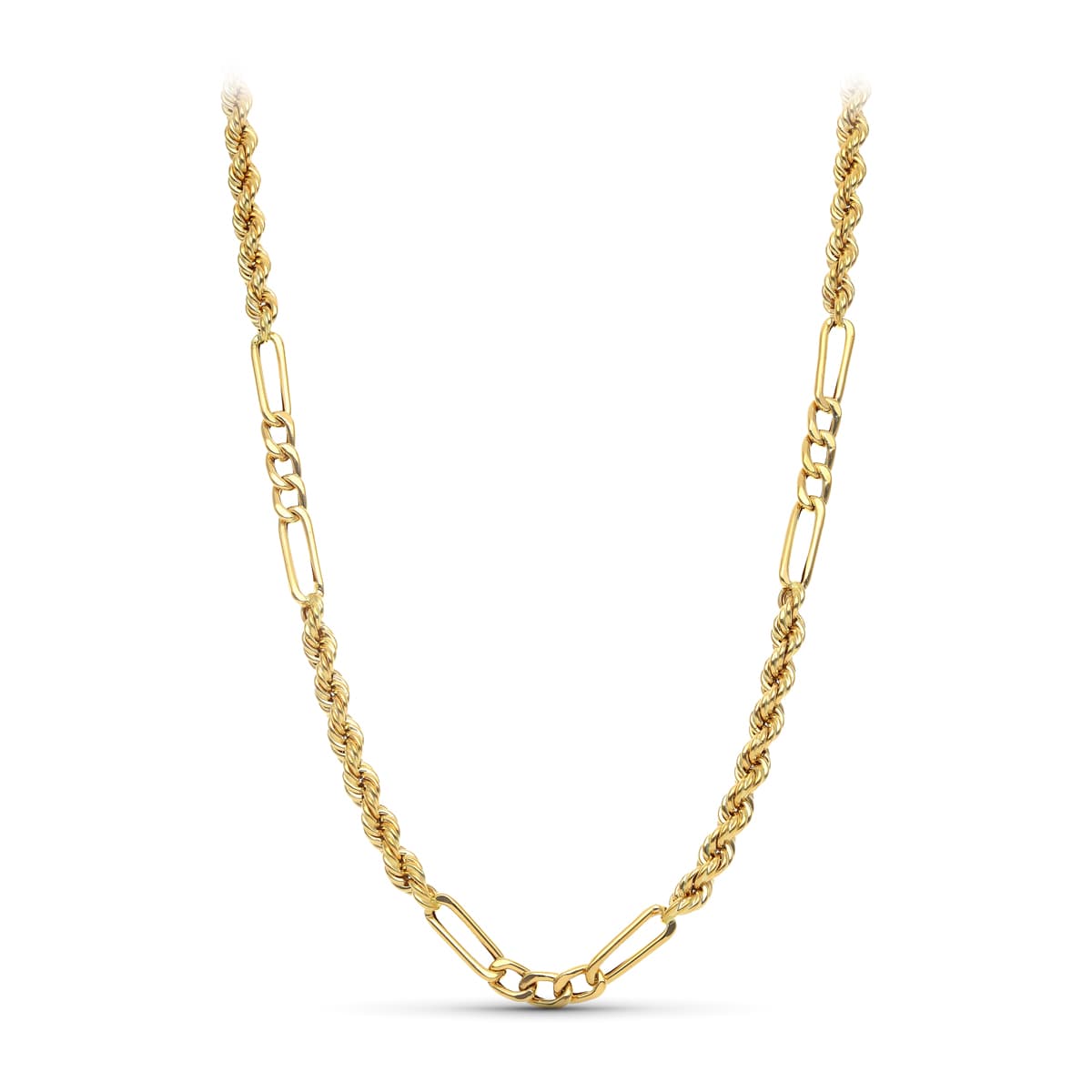 18K Cordon Oro Amarillo Salomonico Combinado 50 cm