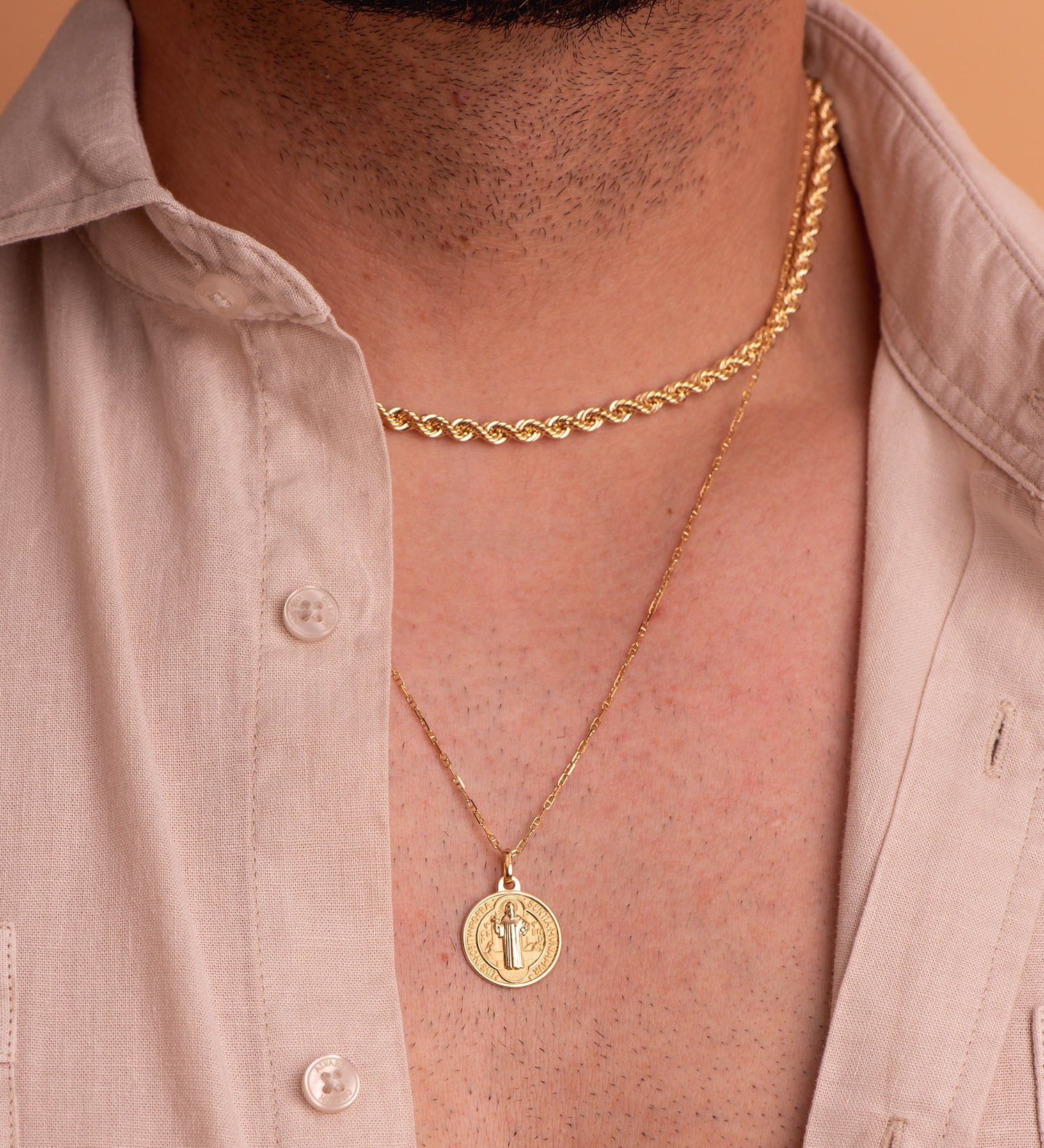 18K Cordon Salomonico 45 cm Ligero 4.3 mm 10 gr