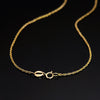 Chaîne en or jaune massif forcé 18 carats Largeur : 1,2 mm Longueur : 40 cm