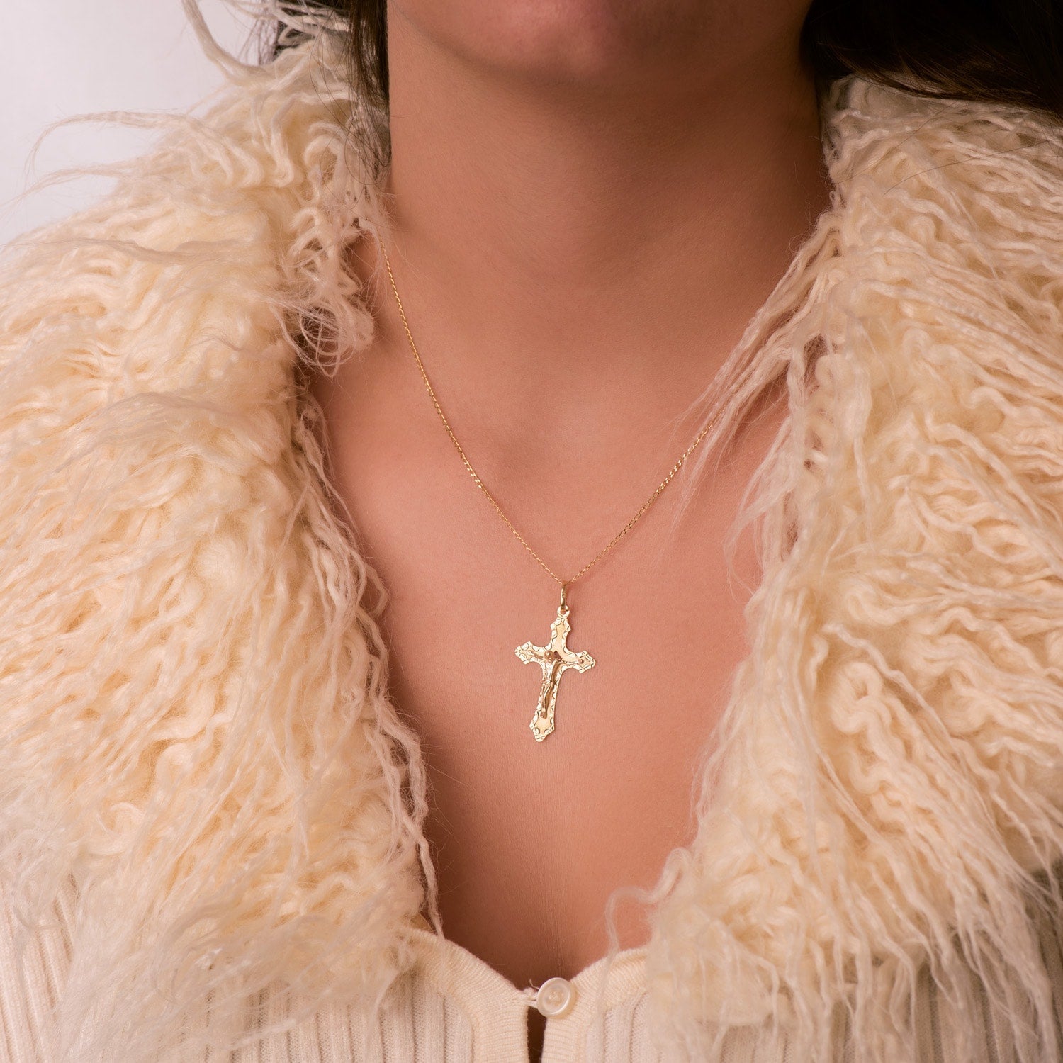 18K Yellow Gold Solid Bilbao Chain Width: 1mm Length: 45 cm