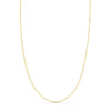 18K Yellow Gold Chain Bilbao Solid Width: 1mm Length: 45 cm