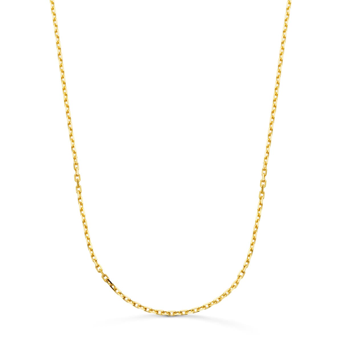 18K Solid Forced Chain Width: 1.9mm Length: 60 cm