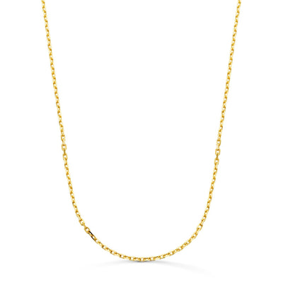 18K Solid Forced Chain Width: 1.9mm Length: 60 cm