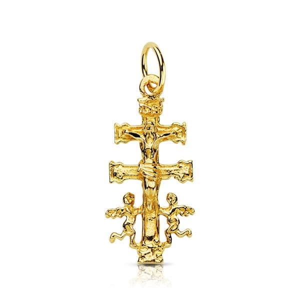 18K Caravaca Cross 24x11 mm