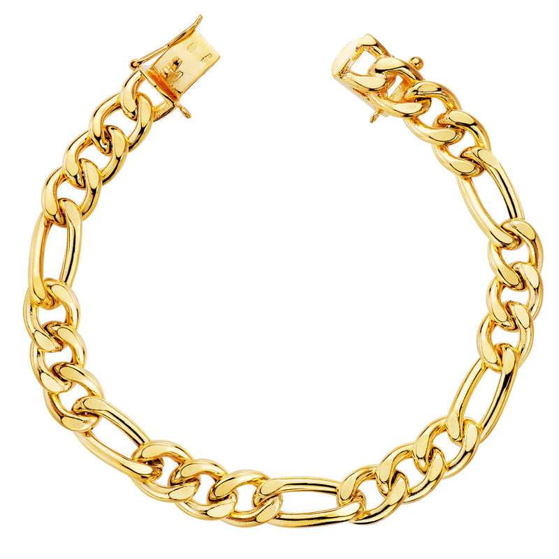Bracelet creux Cartier 3x1 en or jaune 18 carats Largeur : 8 mm. Longueur : 21,5 cm