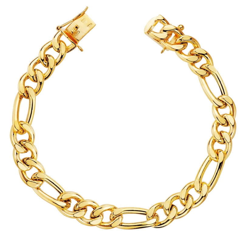 18K Yellow Gold Cartier 3x1 Hollow Bracelet Width: 8 mm. Length: 21.5cm