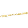18K Yellow Gold Chain Hollow Links 3x1. Length 60 cm Width 5 mm