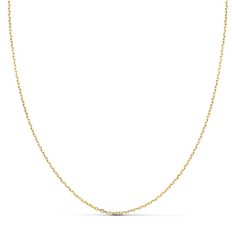 18K Solid Forced Chain 40 cm 0.06 mm