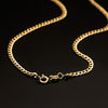 18K Cadena Oro Amarillo Barbada Hueca Ancho: 3,2mm Largo: 60 cm