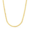 Chaîne Or Jaune 18 Carats Gourmette Creuse Largeur : 4mm Longueur : 60 cm