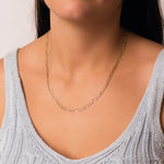 Chaîne Cartier creuse en or jaune 18 carats Largeur : 3,5 mm Longueur : 50 cm Fermoir mousqueton