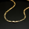 Chaîne Cartier creuse en or jaune 18 carats Largeur : 3,5 mm Longueur : 50 cm Fermoir mousqueton