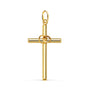 Cruz Hueca Alianzas Oro Amarillo 18k – 27x14 mm