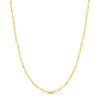 18K Yellow Gold Chain Hollow Anchor Length 50 cm Width 2 mm