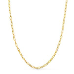 Chaîne d'ancre creuse en or jaune 18 carats Longueur 60 cm Largeur 2,5 mm