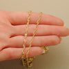 18K Yellow Gold Chain Hollow Anchor Length 50 cm Width 2.5 mm