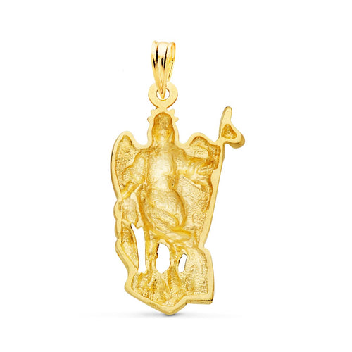 Pendentif Silhouette Saint Raphaël en Or Jaune 18 Carats. 29x17mm.