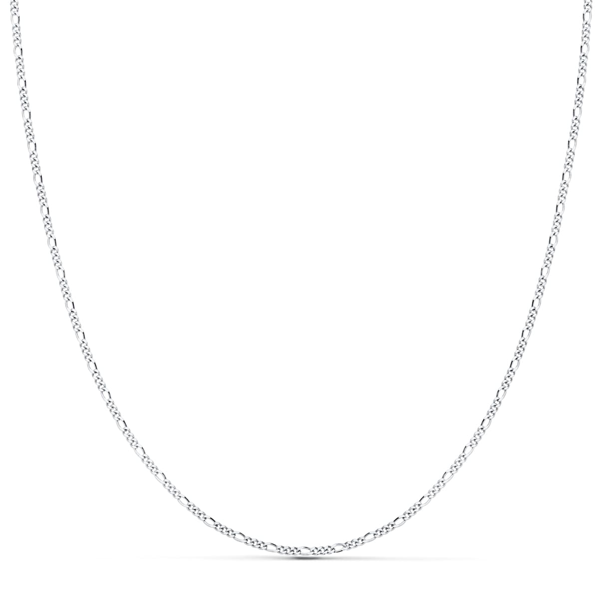 18K Solid White Gold Cartier Chain 3x1. 1 mm 50 cm