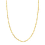 18K Yellow Gold Chain Hollow Flat Anchor Length 50 cm Width 2 mm