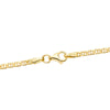 18K Yellow Gold Chain Hollow Flat Anchor Length 50 cm Width 2 mm