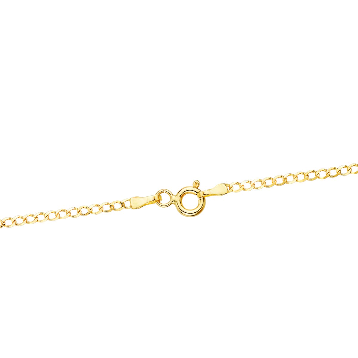 18K Solid Yellow Gold Barbada Chain Length 50 cm Width 1.5 mm