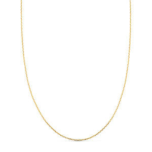 18K Solid Forced Chain 40 cm 0.75 mm