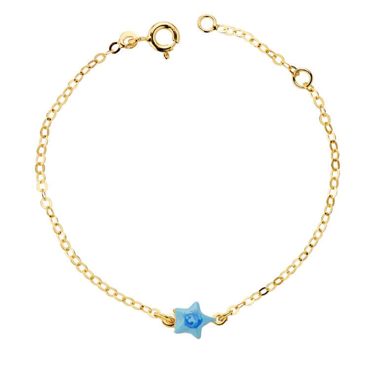 18K Baby Star Enamel Bracelet 14cm