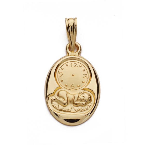 18K Child Medal and Watch 20x12 mm