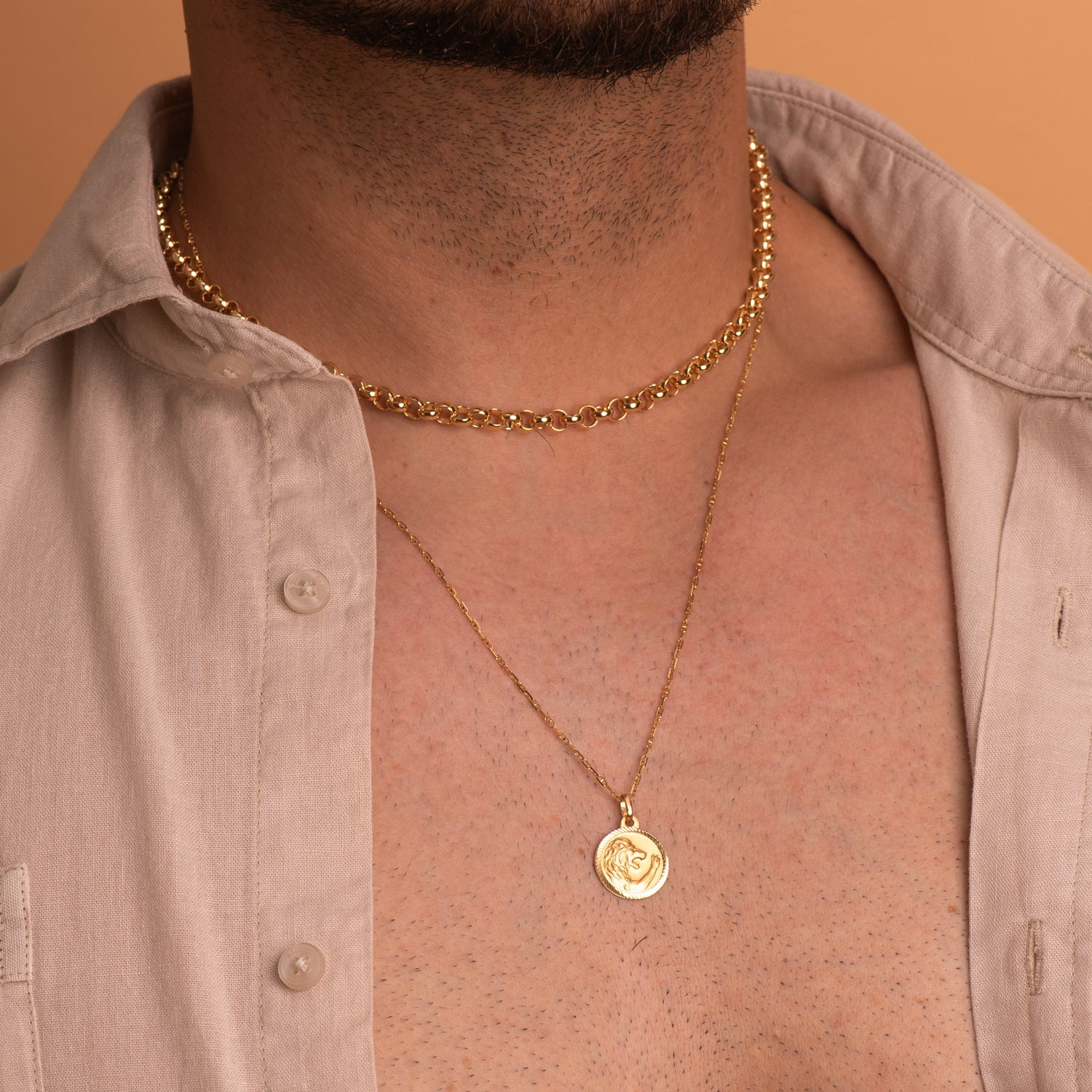 18K Cadena Maciza Forzada 60 cm 1.5 mm