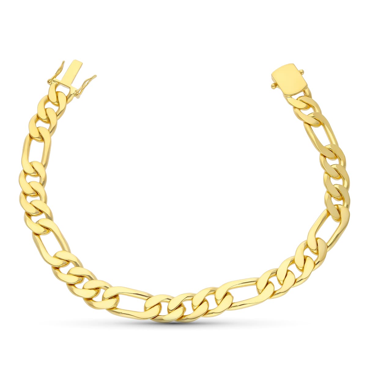 18K Solid Yellow Gold Bracelet 21.5 cm 8 mm