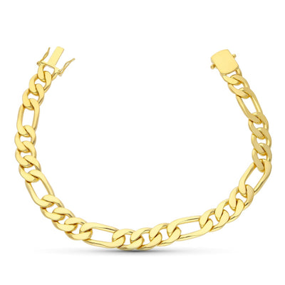 18K Solid Yellow Gold Bracelet 21.5 cm 8 mm