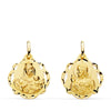 18K Scapular Tambourine Virgin of Carmen and Heart of Jesus 20 mm