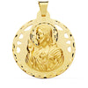 18K Medal Christ Sacred Heart of Jesus Openwork and Carved 42 mm