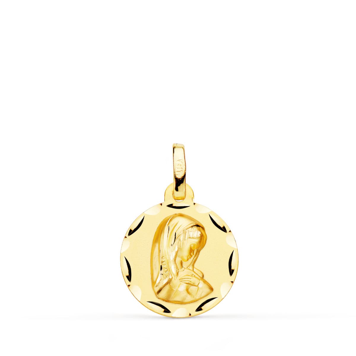 18K Medal Virgin Girl 14 mm