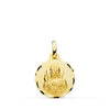 Médaille 18K Sacré Coeur de Jésus Christ Sculptée 16 mm