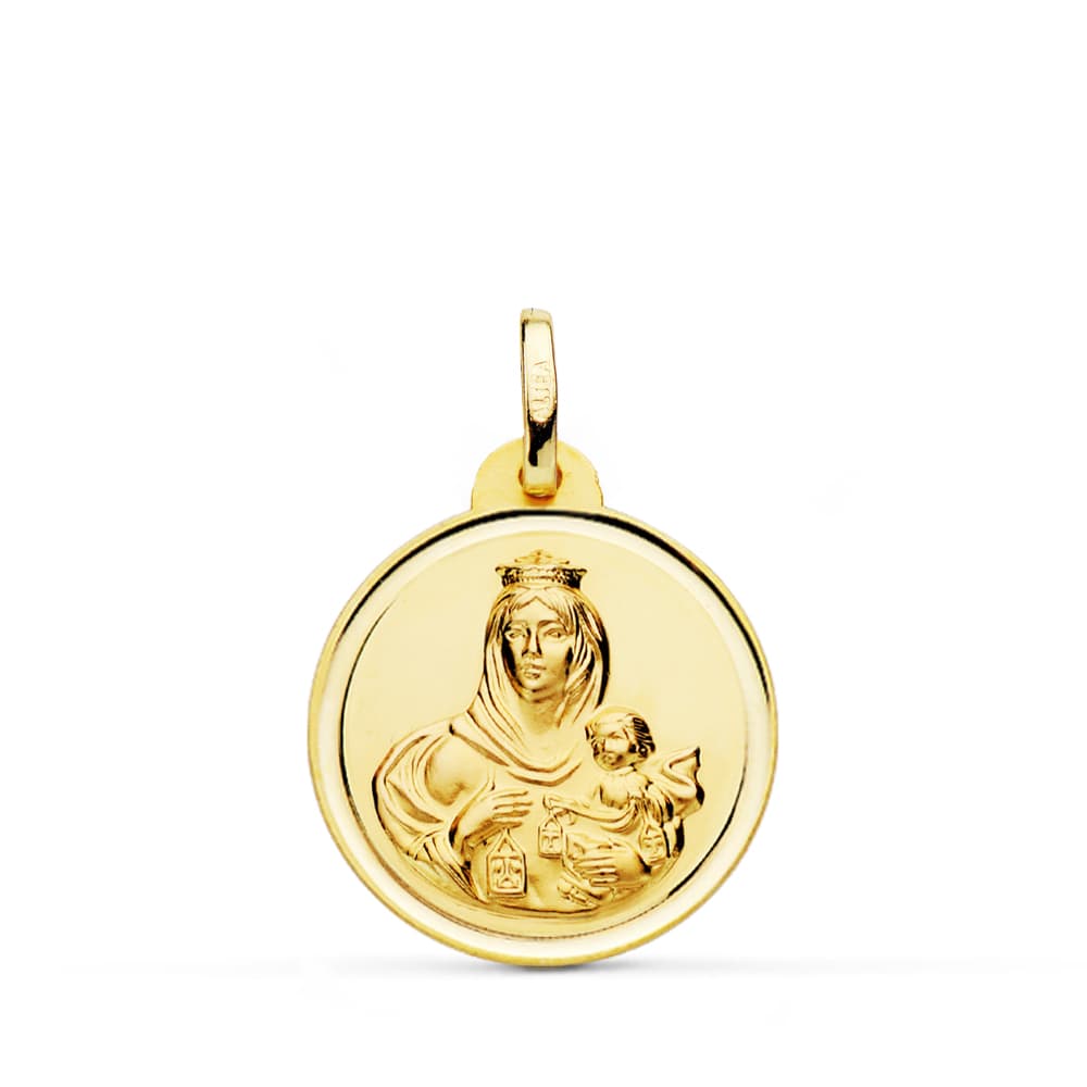 18K Medal Virgin of Carmen Bezel 20 mm