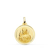 18K Scapular of the Virgin of the Forsaken and the Heart of Jesus 18 mm Bezel