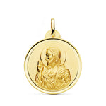 18K Medal Christ Sacred Heart of Jesus Bezel 26 mm