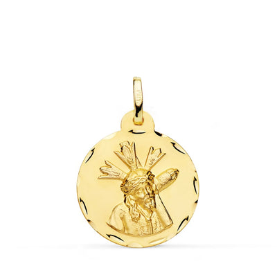18K Christ of the Great Power Medal Carved 20 mm
