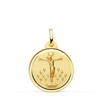 18K Medalla Cristo De La Laguna Bisel 20 mm