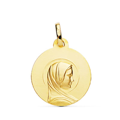 18K Medalla Maria Francesa 18 mm