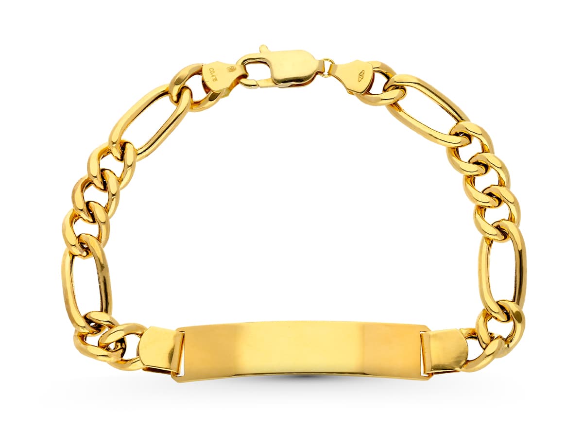 18K Yellow Gold Men's Cartier Slave Bracelet 3x1. 21.50 cm