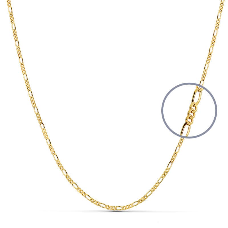 18K Yellow Gold Cartier Chain 50 cm Hollow 2 mm