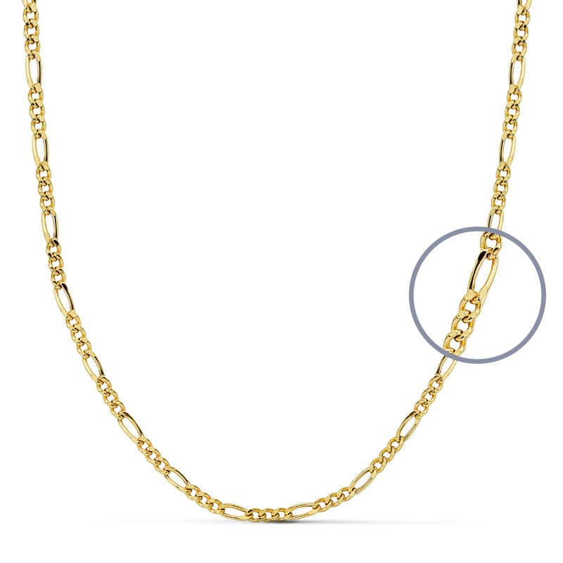 18K Yellow Gold Cartier Chain 45 cm Hollow 2 mm