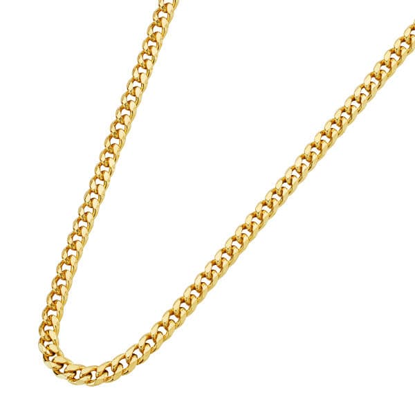 18K Hollow Bearded Chain 2.5 mm 60 cm