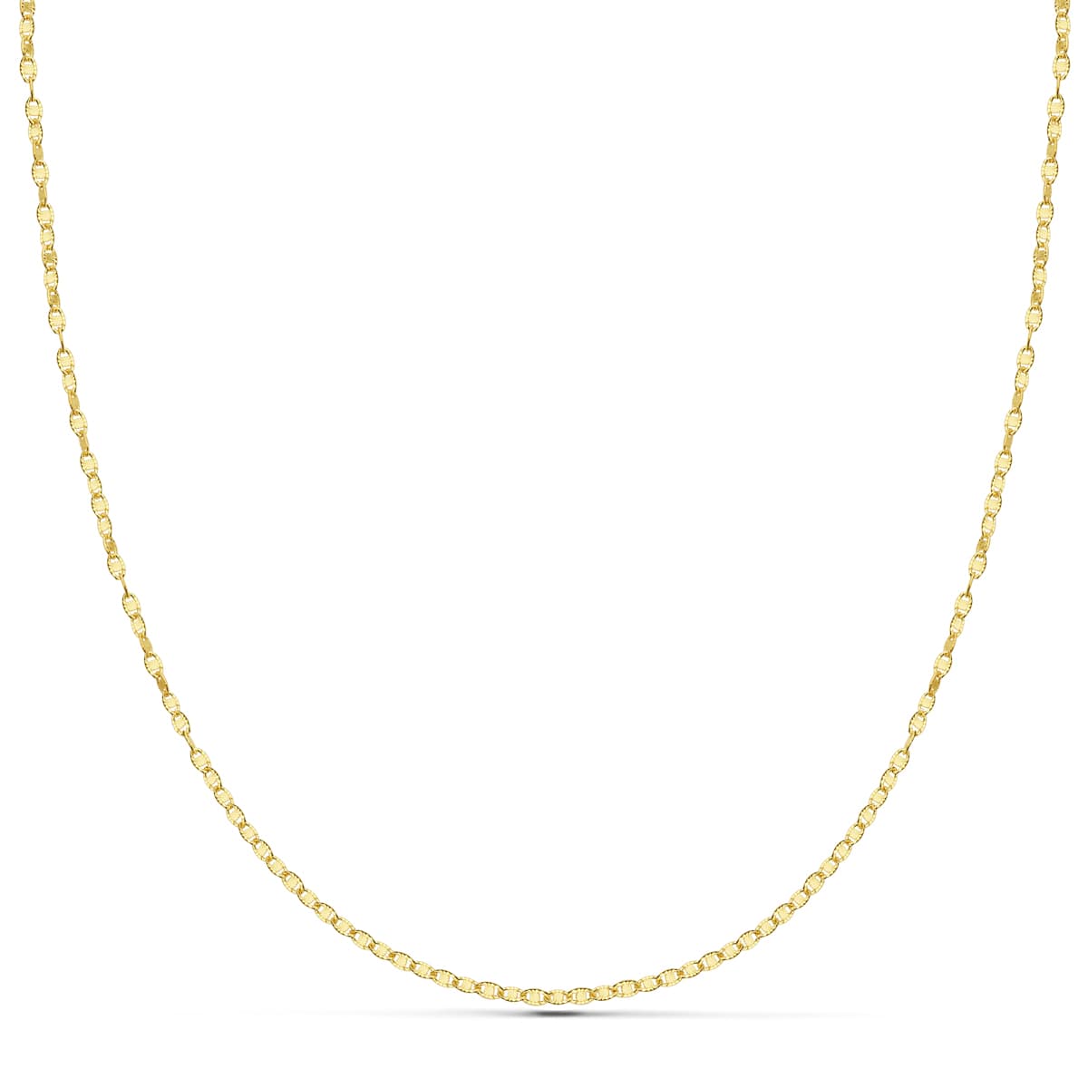 18K Solid Diamond-Cut Chain 40 cm 1.5 mm