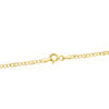 Chaîne en or jaune 18 carats combinée creuse 3x1. Longueur 45 cm Largeur 2 mm